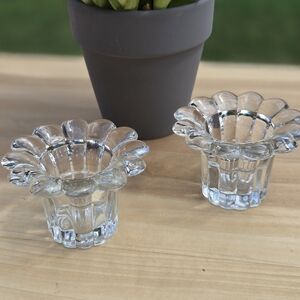 Crystal Candle Holder Set